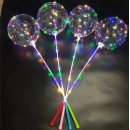 LED Big Balloon with Plastic Wand Handle